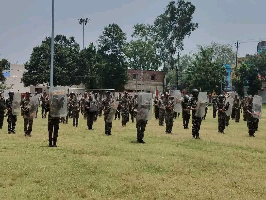 मोहर्रम को लेकर धनबाद पुलिस अलर्ट, पुलिस केंद्र में हुआ व्यापक मॉक ड्रिल